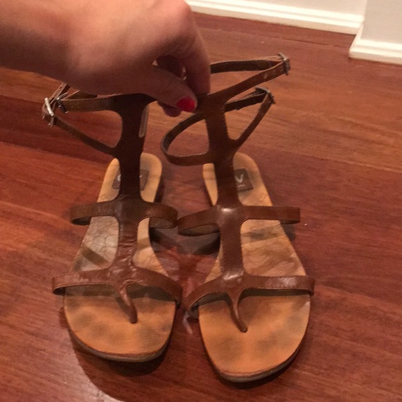 Dolce Vita Brown Gladiator Sandals - Picture 1 of 3